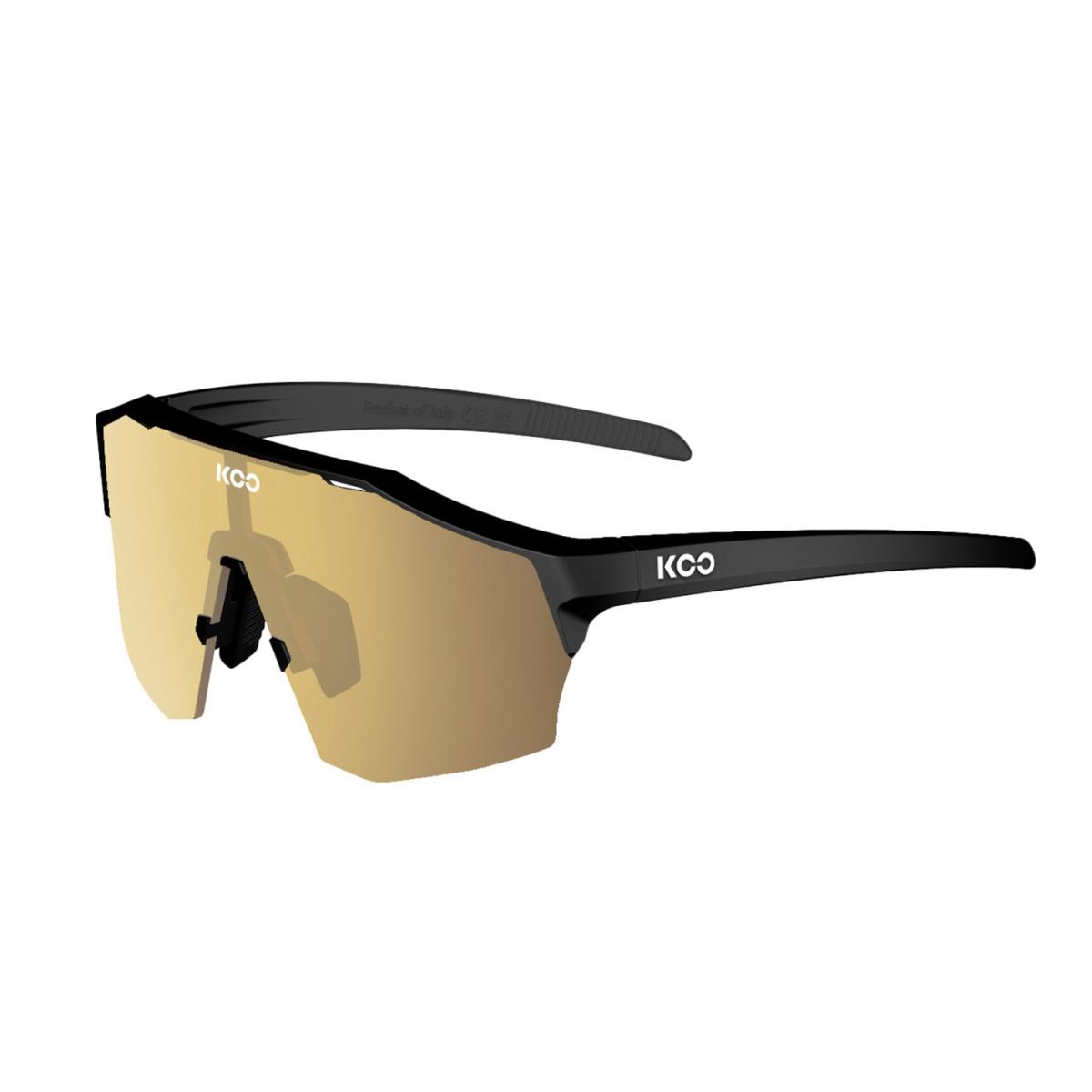 Koo Alibi Cycling Sunglasses - Black Matte w/ Gold Lens - Frame: Matte Black, Lens: Gold