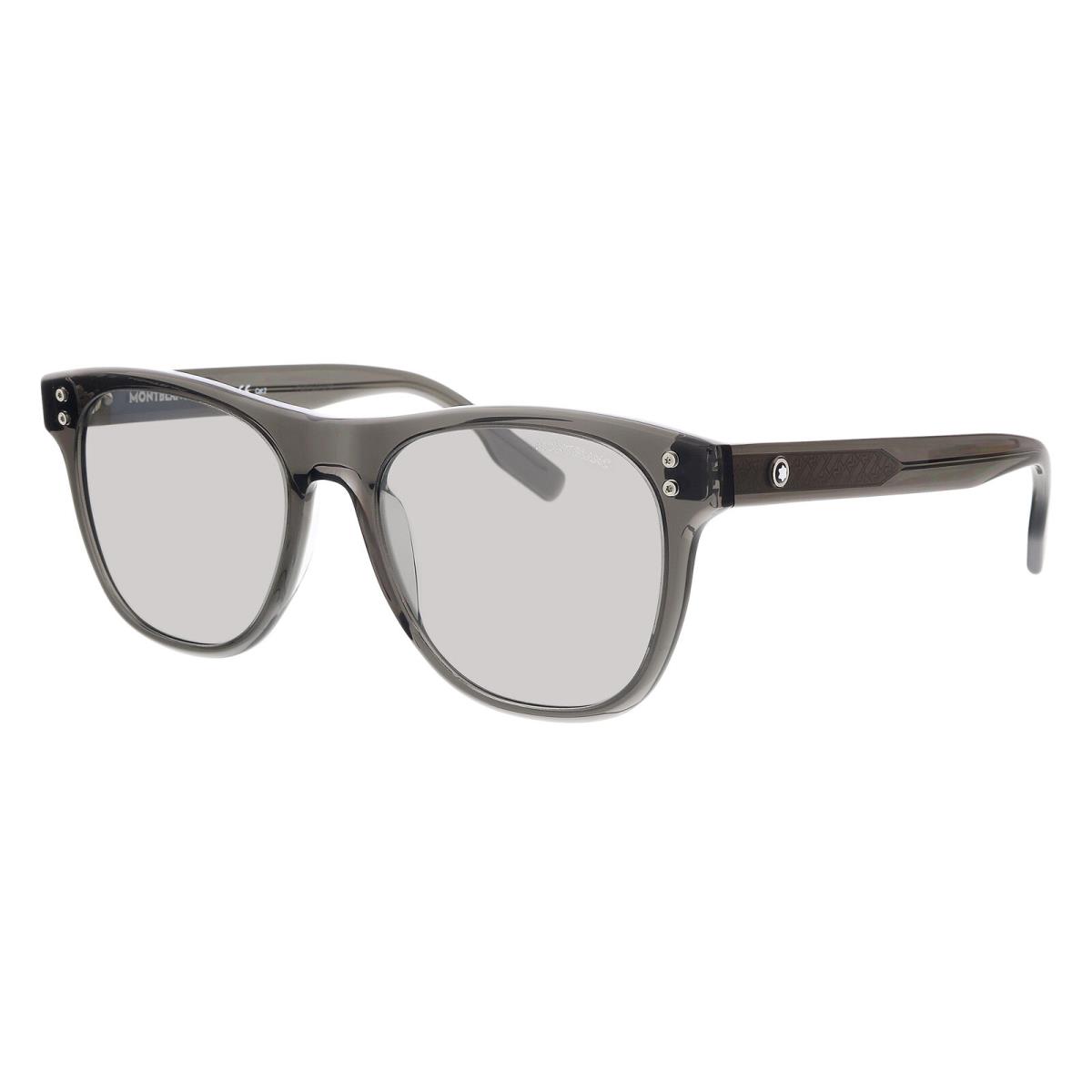 Montblanc MB0124S-003 Grey Square Sunglasses