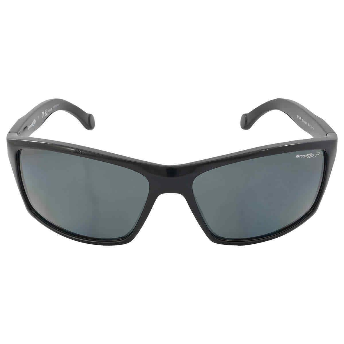 Arnette Polarized Grey Rectangular Men`s Sunglasses AN4207 4181 61