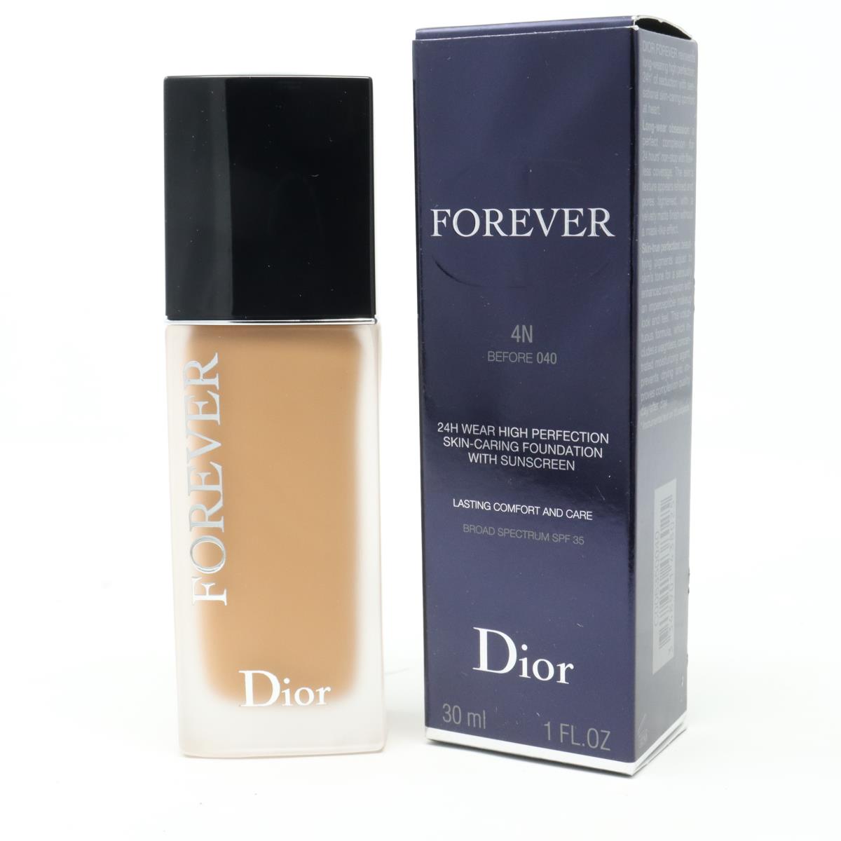 Dior Forever Skin Glow 24H Foundation 1.0oz 4N Neural Before 040