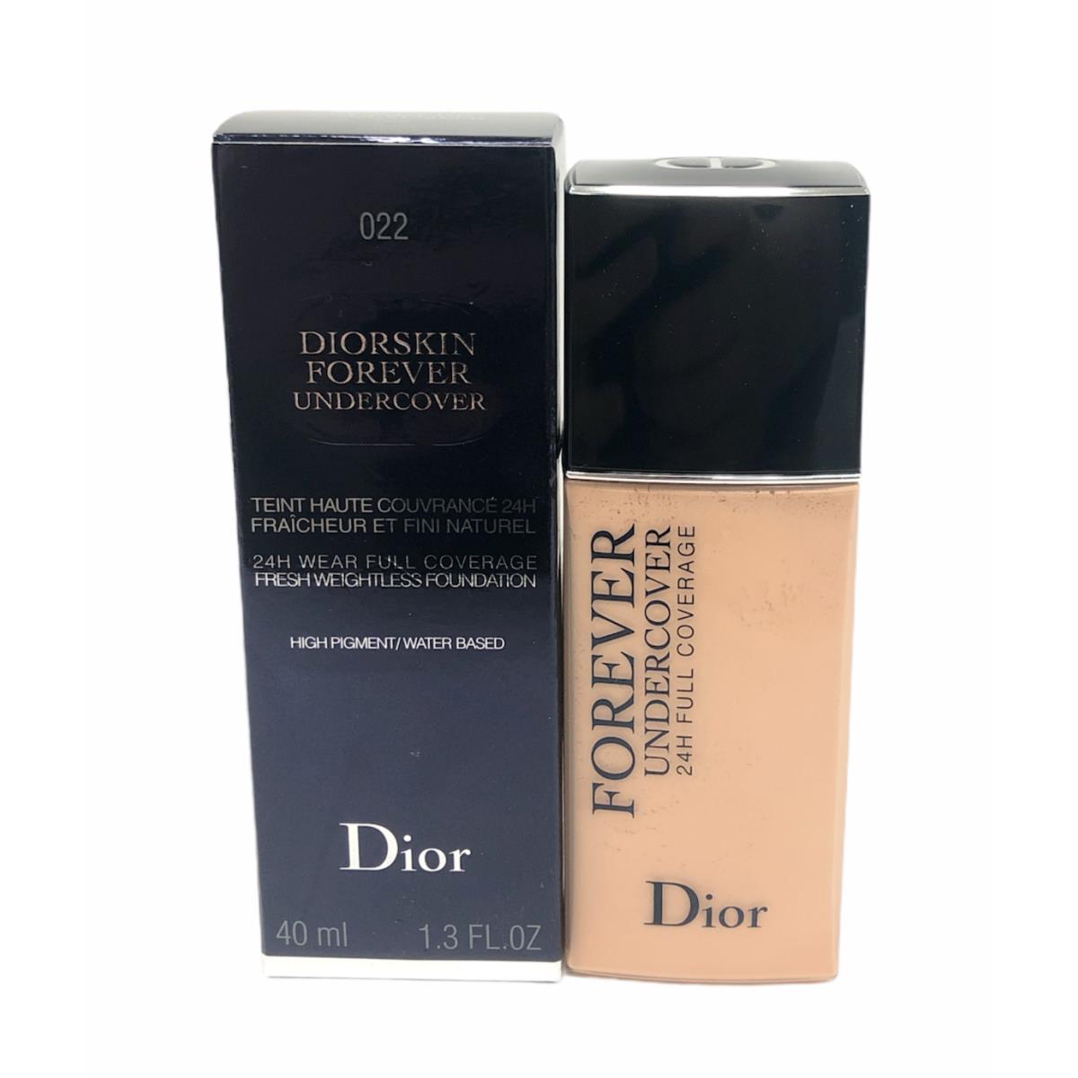 Diorskin Forever Undercover 24Hr Full Coverage Foundation 40mL/1.3Oz You Pick 022 CAMEO