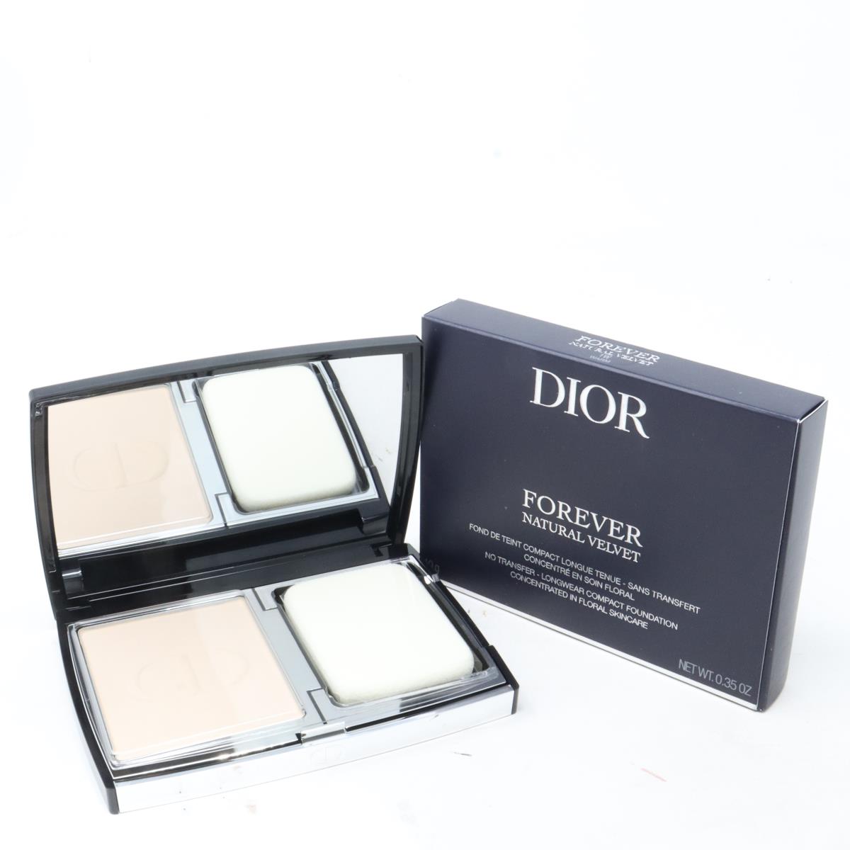 Dior Forever Natural Velvet Compact Foundation 0.35oz/10g 1W Warm