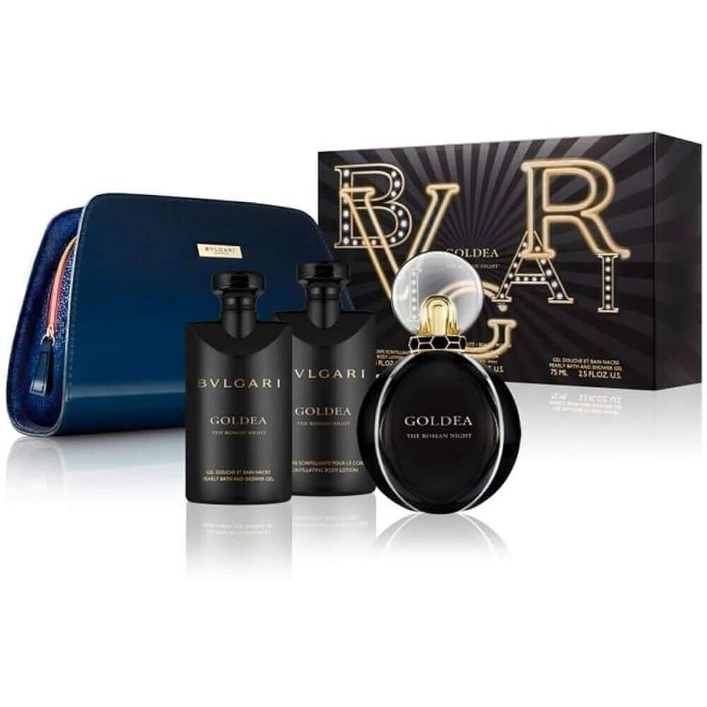 Bvlgari Goldea The Roman Night 4 Piece Gift Set Eau DE Parfum Sensuelle Spr 75ML