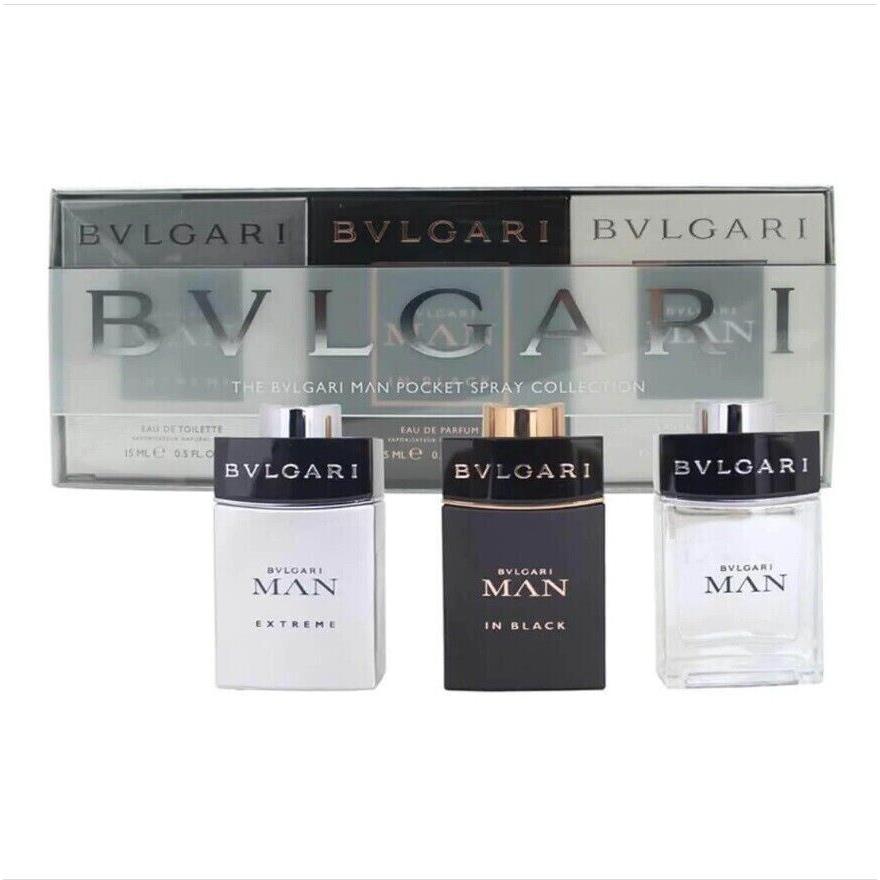 The Bvlgari Man Pocket Spray Collection