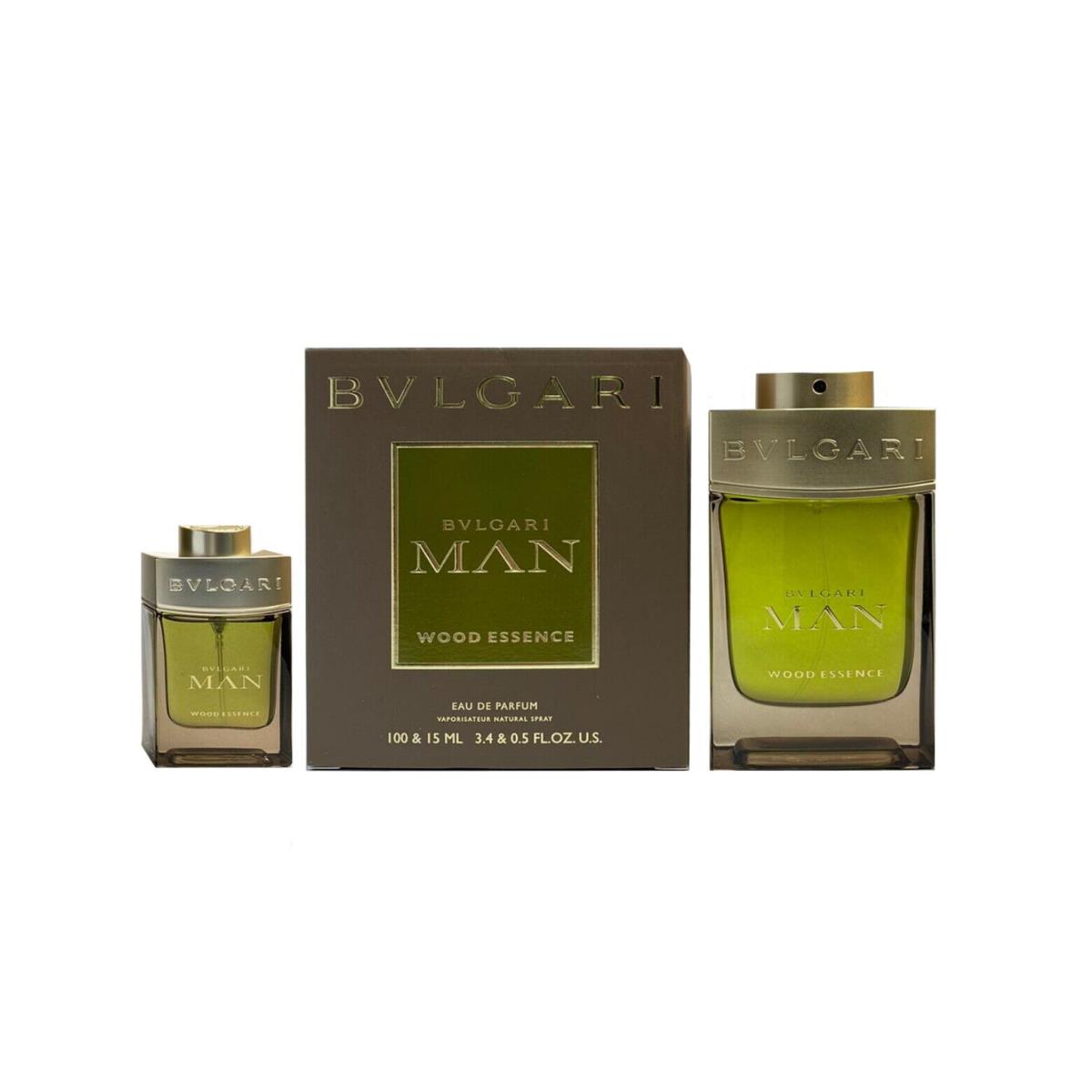 Bvlgari Wood Essence 3.04 oz Edp Spray+ 0.5 oz Edp Mens Gift Set