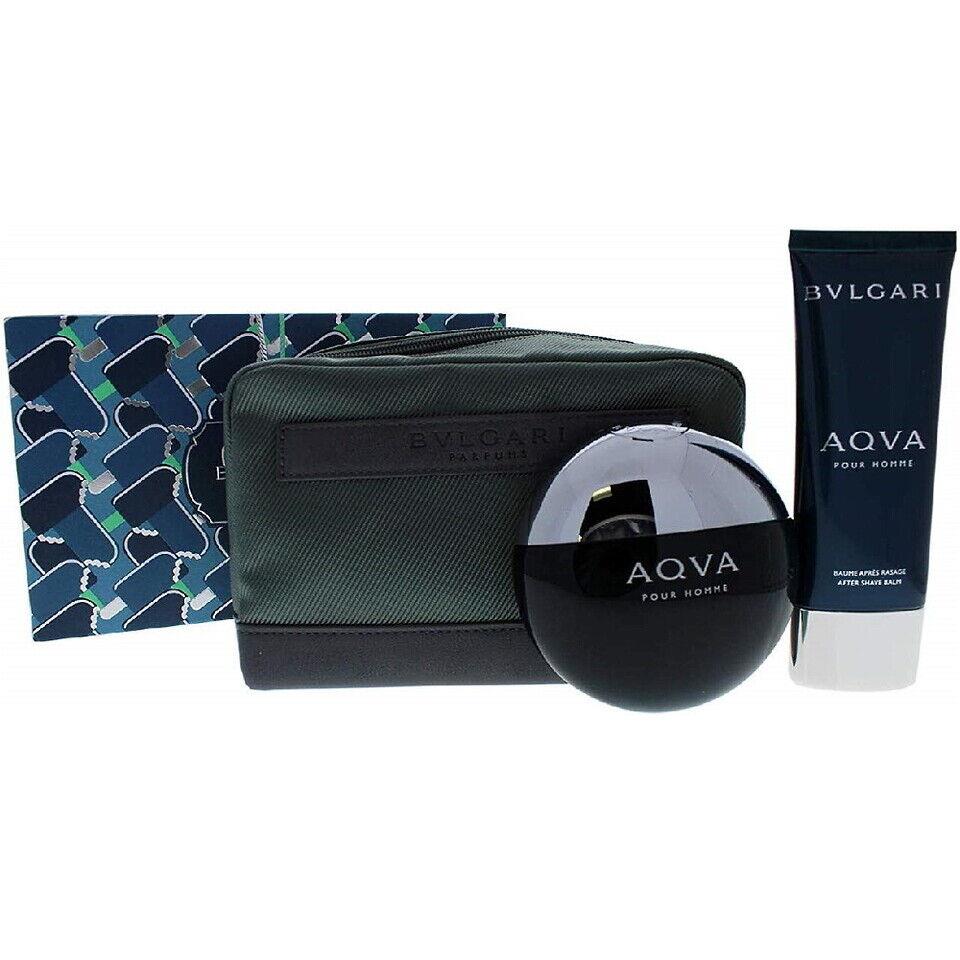 Bvlgari Aqva Pour Homme 3PCS Eau de Toilette Gift Set For Men