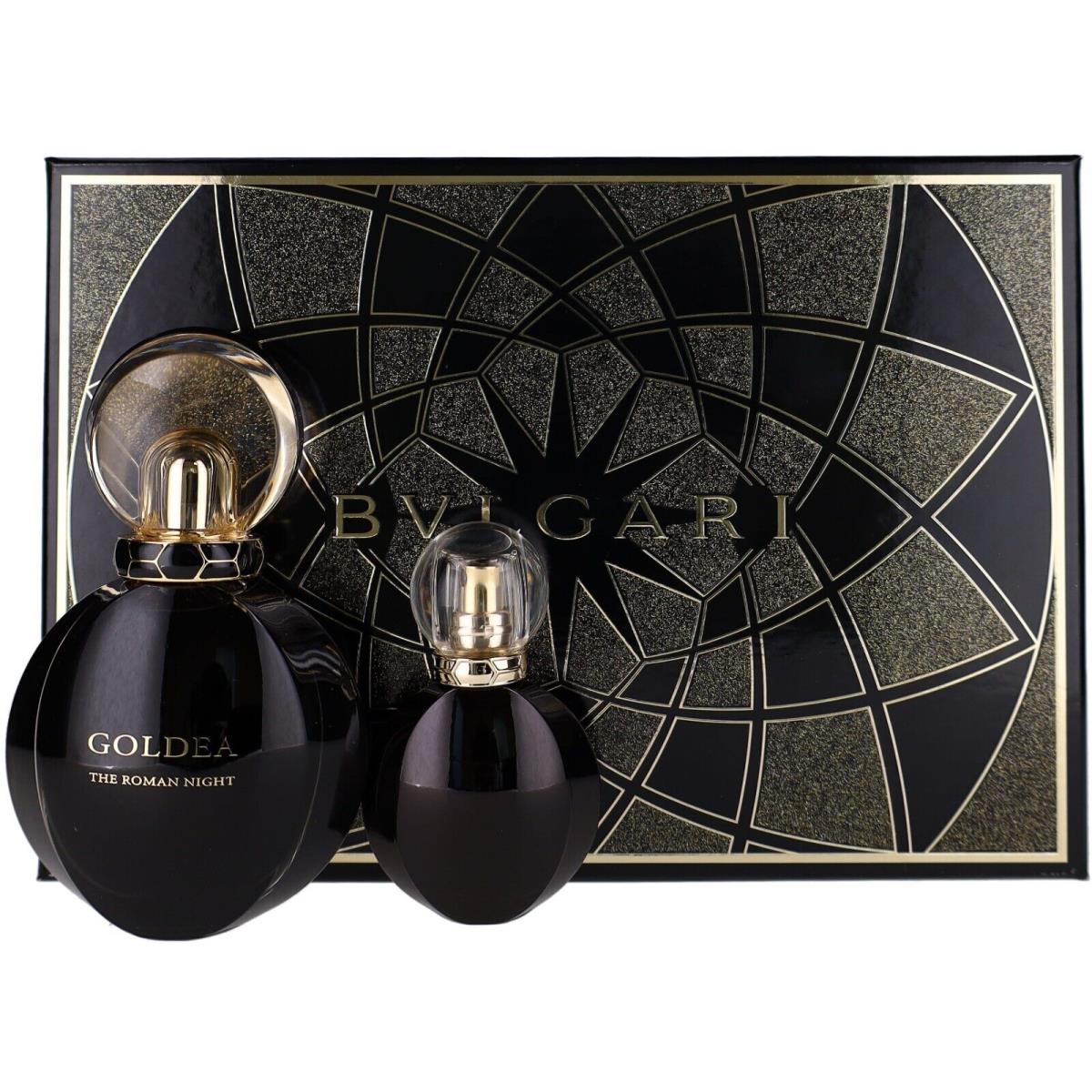 Goldea The Roman Night By Bvlgari For Women Set: Edp+edp 1.7oz+0.5oz