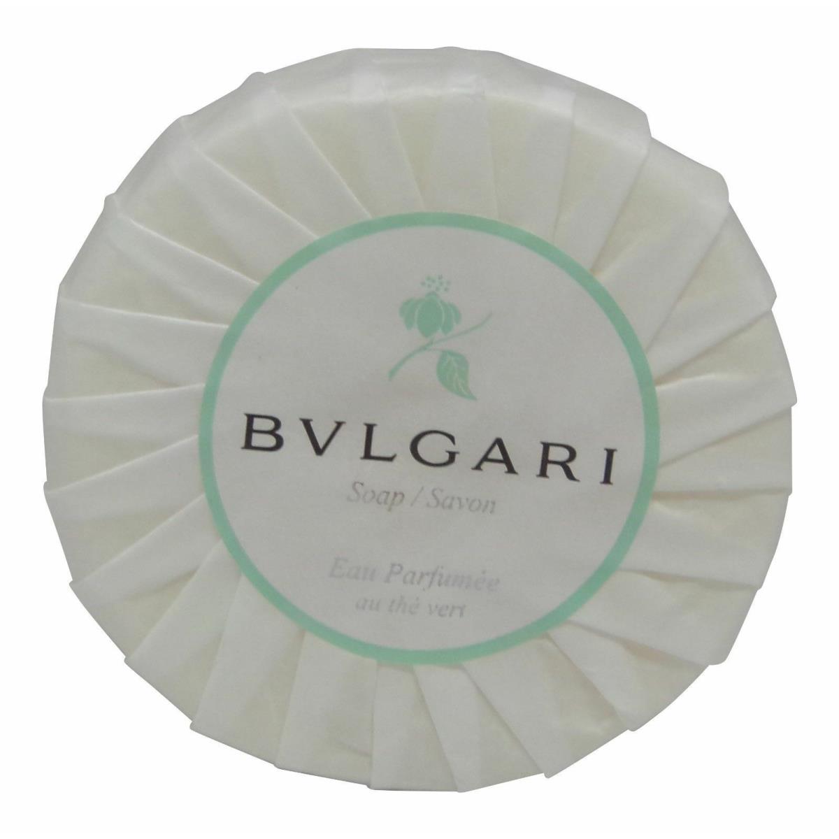 Bvlgari au The Vert Green Tea Soap Lot of 6 Each 1.76oz Bars. Total of 10.56oz