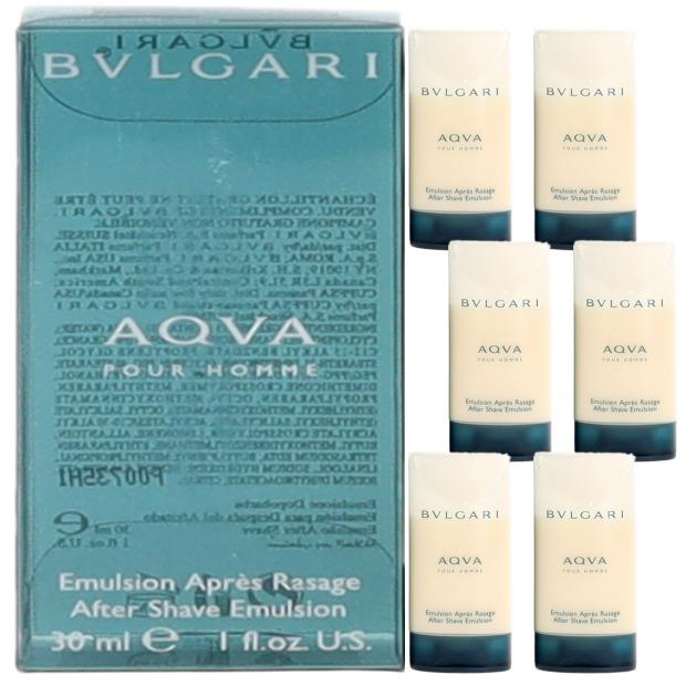 Aqva Pour Homme By Bvlgari For Men Combo Pack: After Shave Emulsion 6 6x1