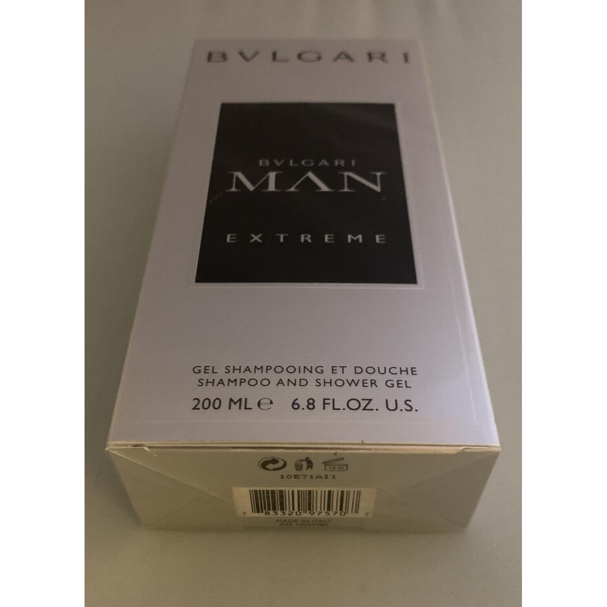 Bvlgari Man Extreme Shampoo and Shower Gel 6.8 Fluid Ounces For Men