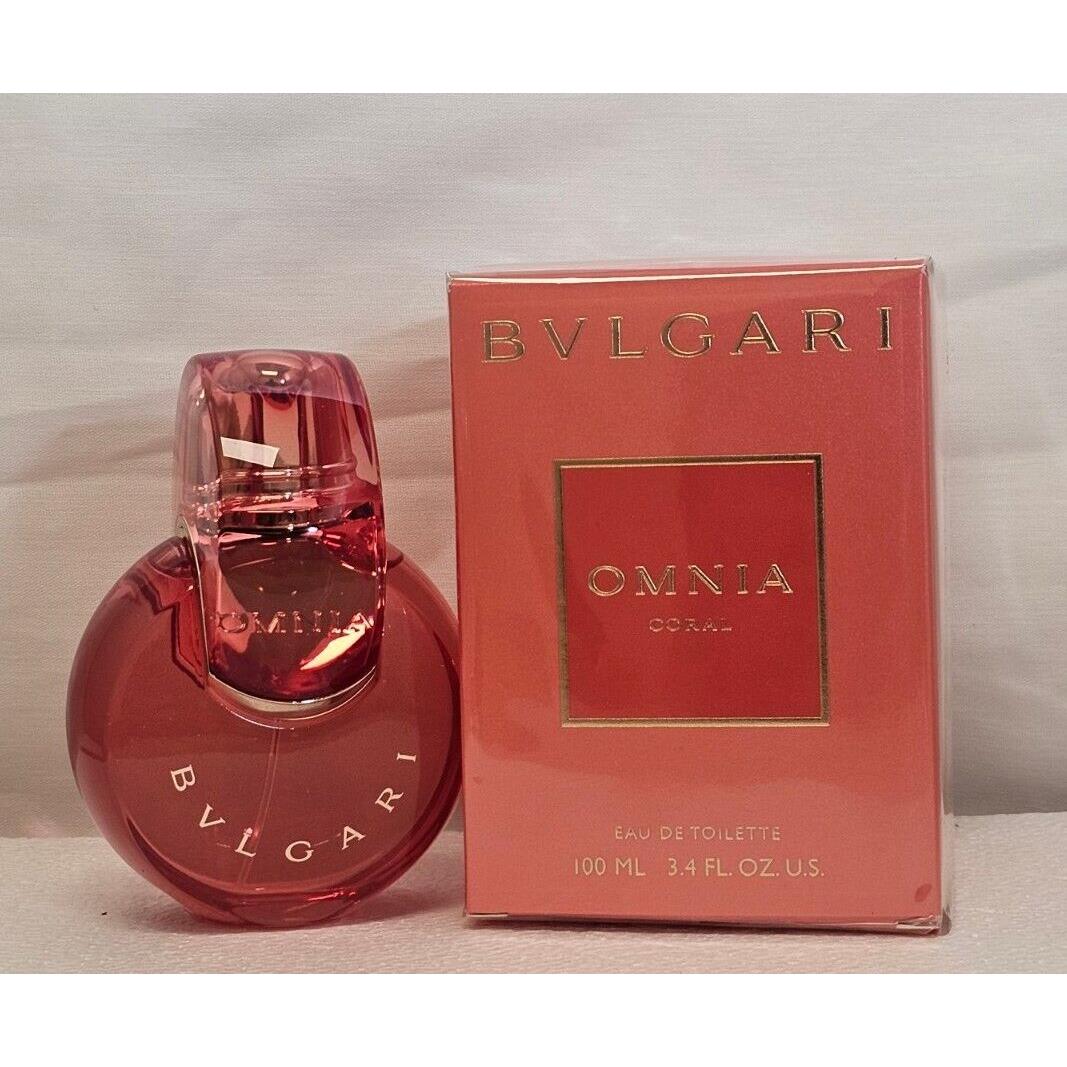 Omnia Coral by Bvlgari 100ML 3.4. Oz Eau De Toilette Spray Size Women