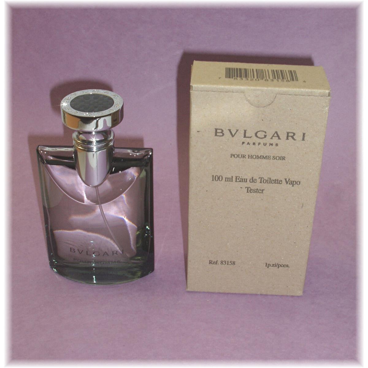 Bvlgari Pour Homme Soir Cologne Eau De Toilette Spray 3.4 oz AS PICTURE.100%REAL