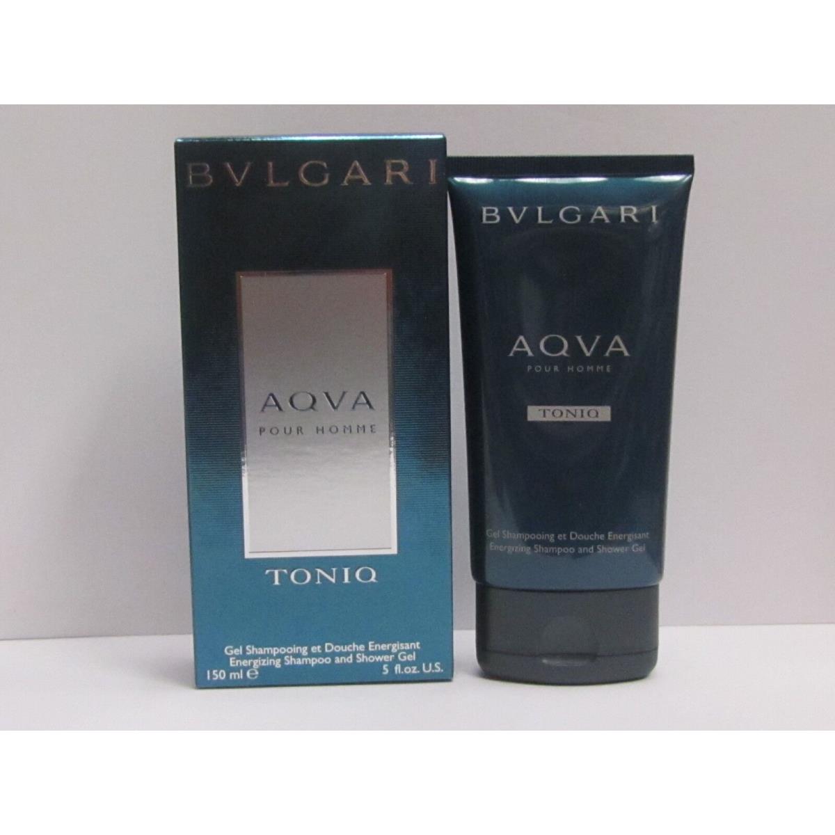 Bvlgari Aqva Pour Homme Toniq Energizing Shampoo Shower Gel 5 oz