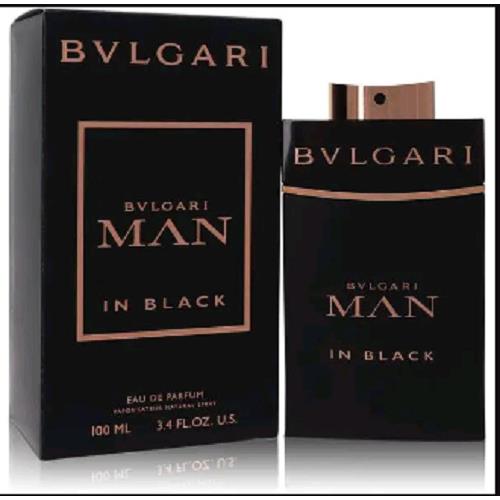 Bvlgari Man In Black Iris Rum Cologne 3.4 Oz Eau De Parfum Spray For Men