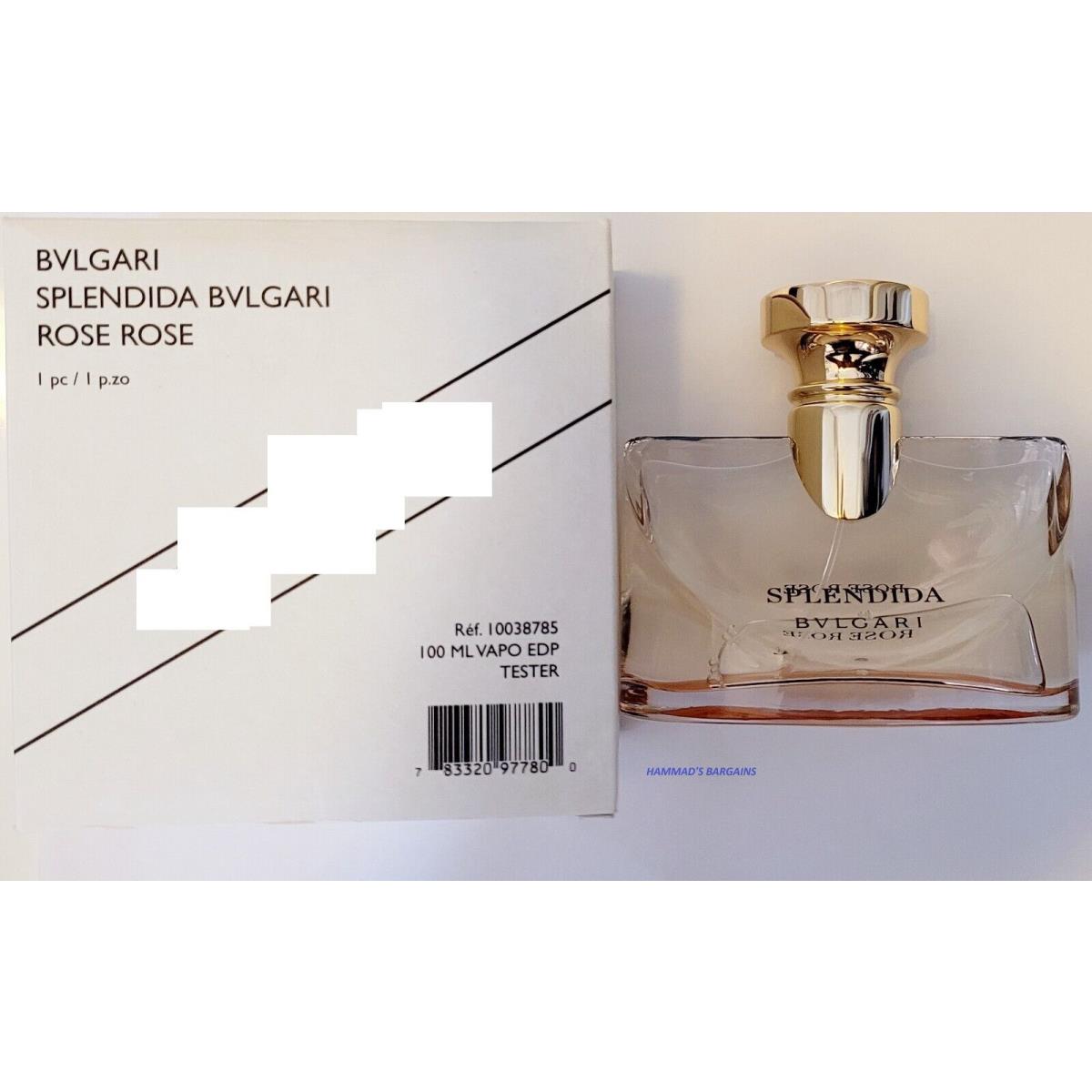 Bvlgari Splendida Rose Rose Edp 3.4 OZ / 100 ML For Women IN White Box