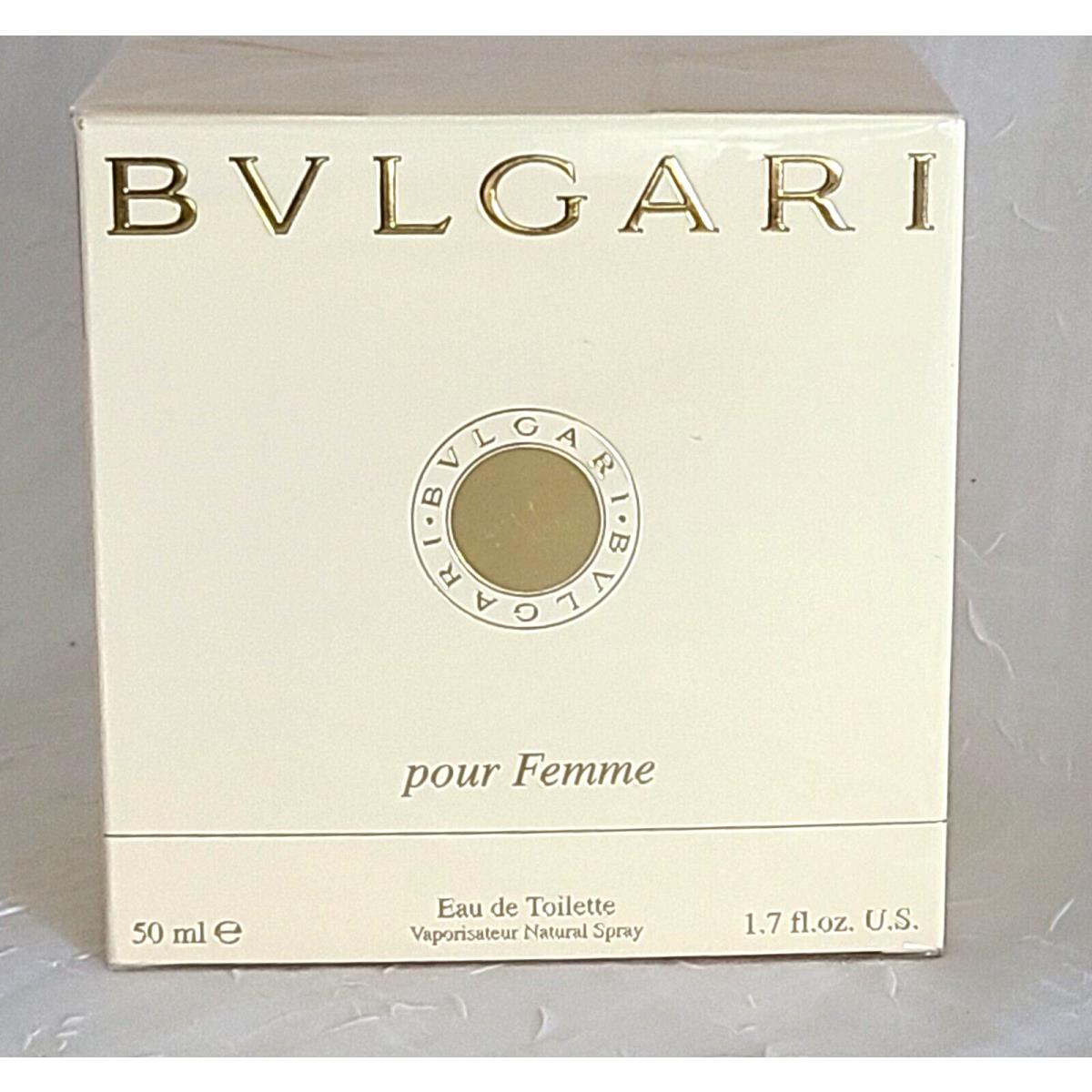 Bvlgari Pour Femme 1.7 oz Spray Eau De Toilette Vintage Italy Formula