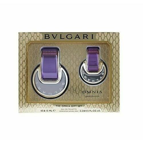 Bvlgari Omnia Amethyste 2PC 2.2 oz 0.5 oz Eau De Toilette Spray Set Women