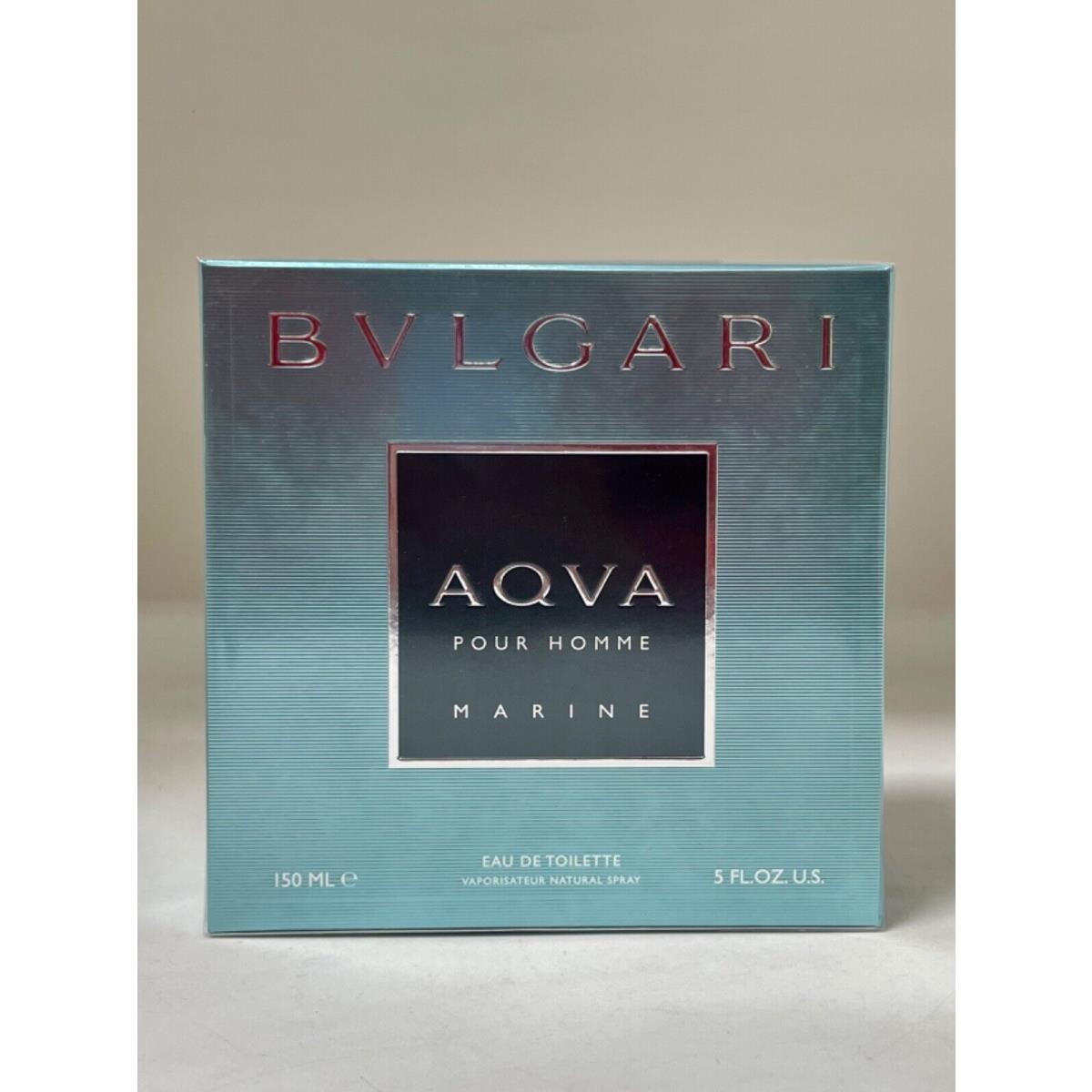 Aqva Marine Pour Homme Bvlgari 5 oz 150ml Edt Men Spray Cologne Aqua Box