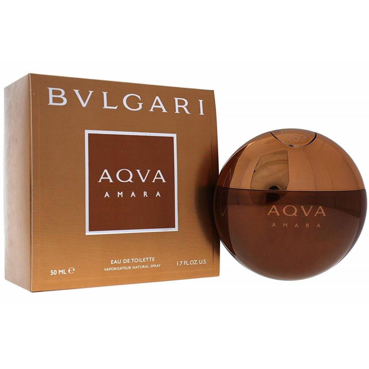 Aqva Amara Bvlgari 1.7 oz / 50 ml Eau De Toilette Edt Men Cologne Spray