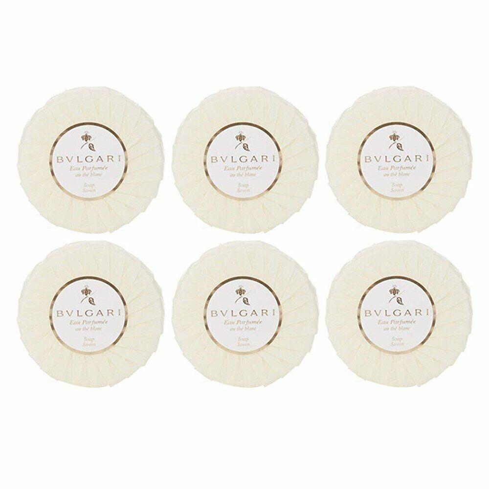 Bvlgari Au The Blanc White Tea Pleated Soap 50g - Set of 6