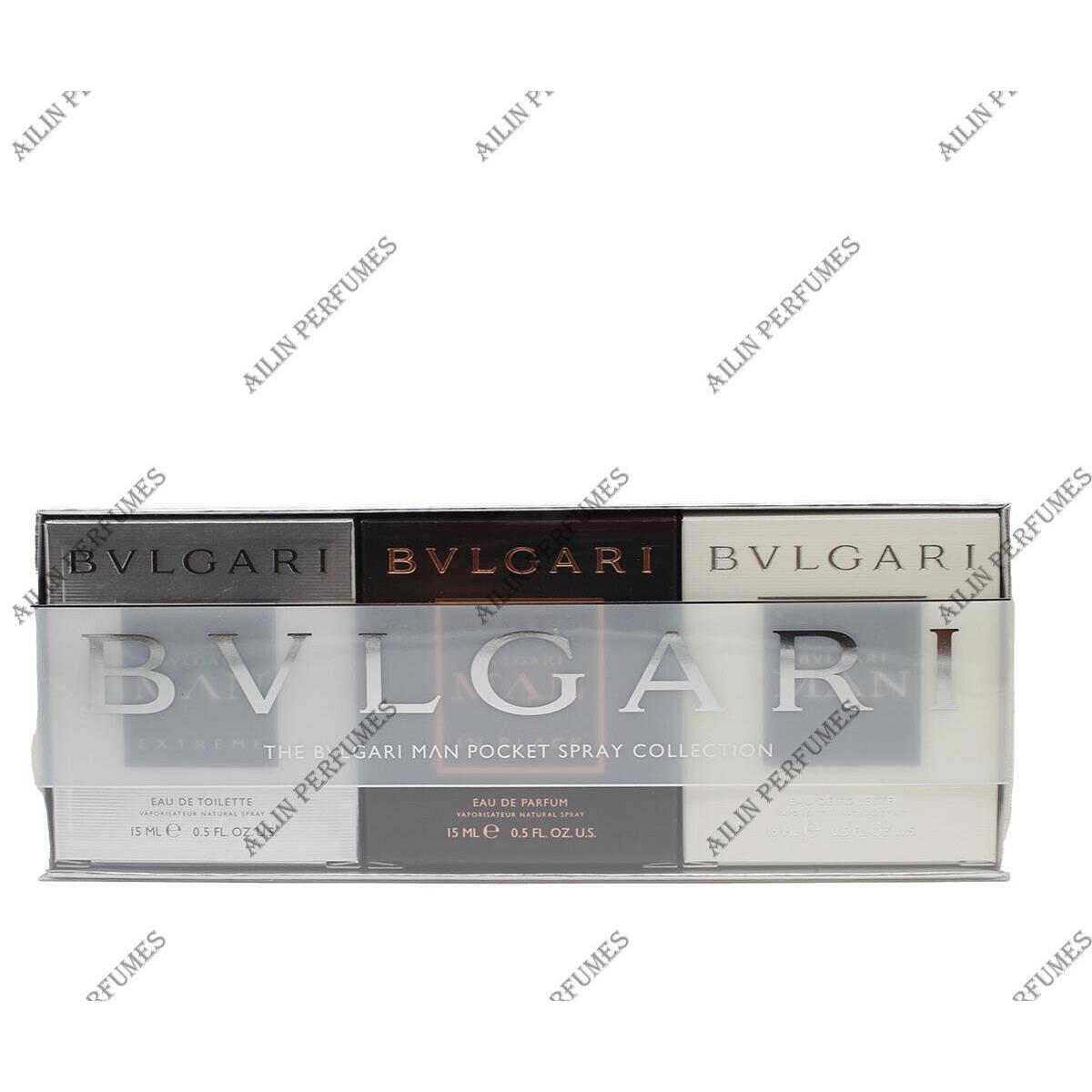 Bvlgari Travel Collection by Bvlgari Man-man Extreme-man in Black 3 x 0.5 oz