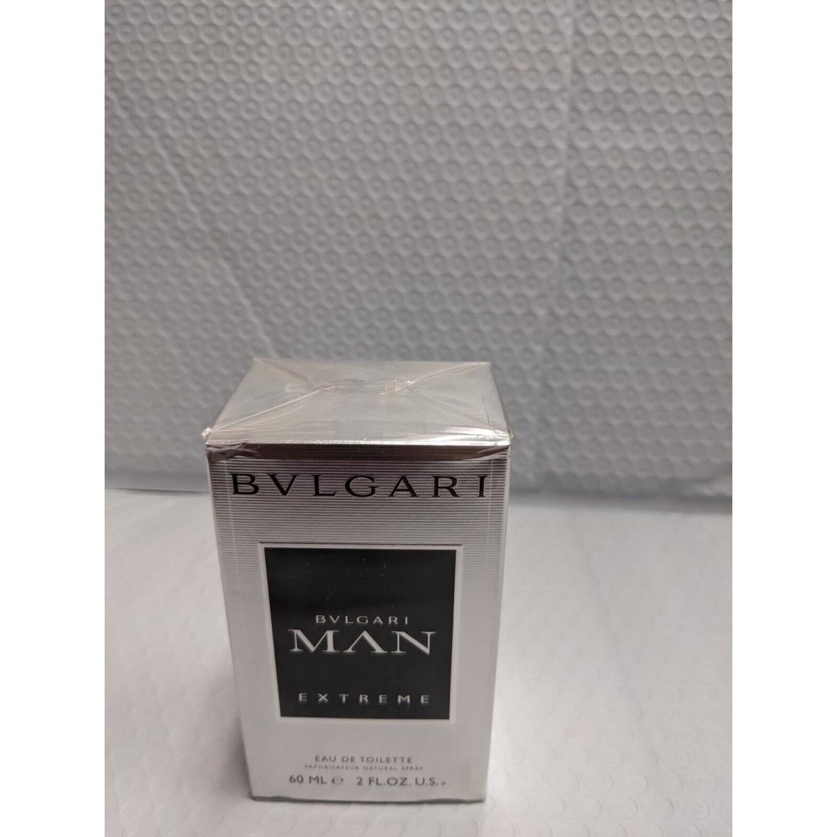 Bulgari Man Extreme by Bvlgari 2oz / 60 ml Edt Spray For Men Box Rear