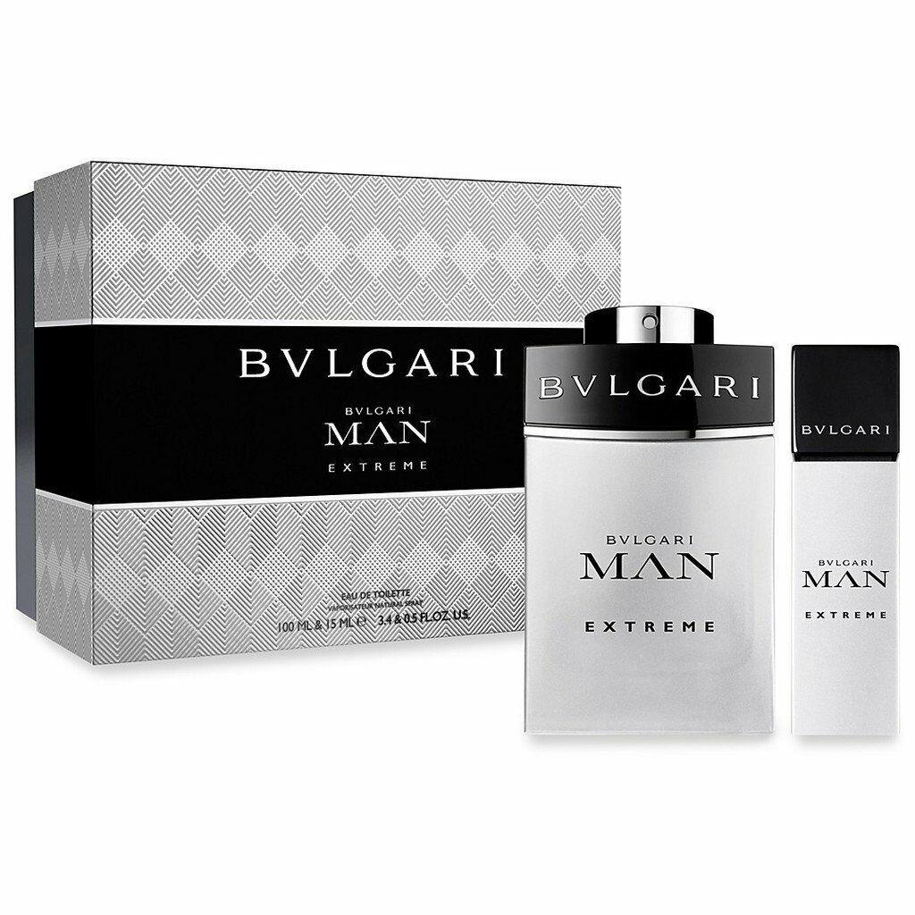 Bvlgari Man Extreme 2 Piece 3.4 oz + .5 Oz Spray Gift Set For Man