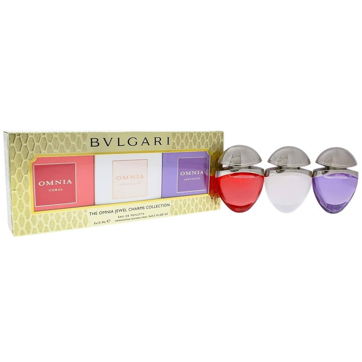 Bvlgari Omnia The Jewel Charms Collection Coffret For Women 0.5 Oz x 3