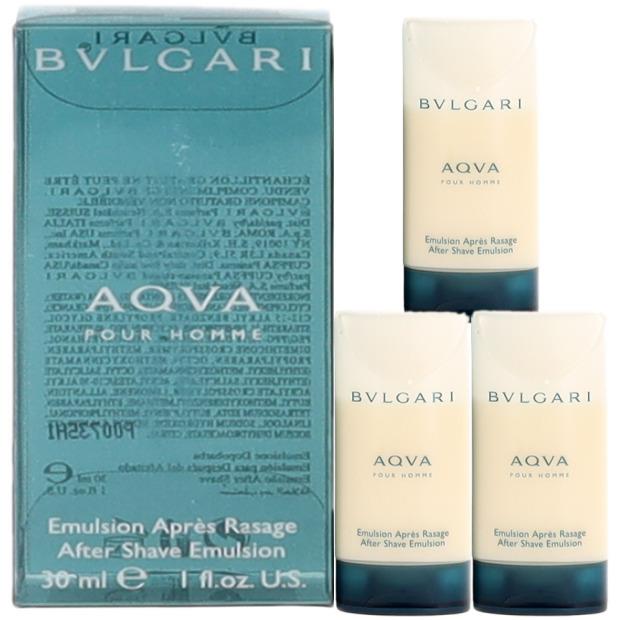 Aqva Pour Homme By Bvlgari For Men Combo Pack: After Shave Emulsion 3 3x1