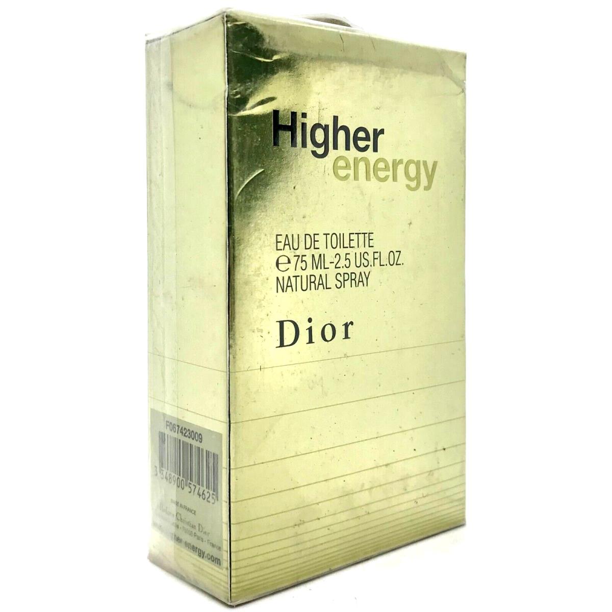 Christian Dior Higher Energy Eau DE Toilette Spray Men 2.5 Oz / 75 ml Vintage