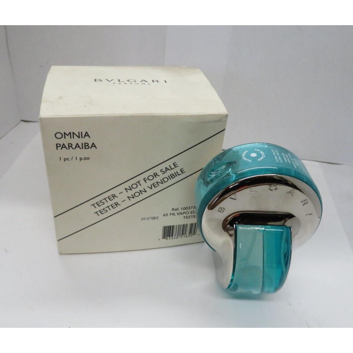 Bvlgari Omnia Paraiba Eau De Toilette Spray 2.2 Fl oz/65 ml Women Rare