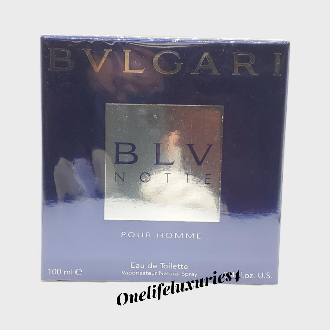 Bvlgari Blv Notte Pour Homme Eau DE Toilette Spray Men 3.4OZ 100 ML