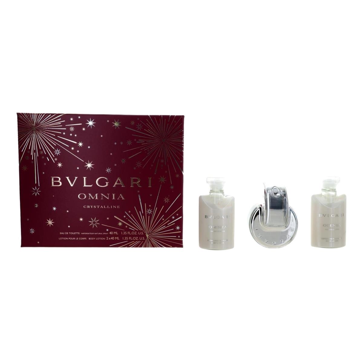 Omnia Crystalline by Bvlgari 3 Piece Gift Set For Women