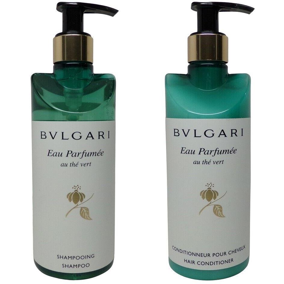 Bvlgari Eau Parfumee Green Tea au The Vert Shampoo and Conditioner 10.1oz 300ml