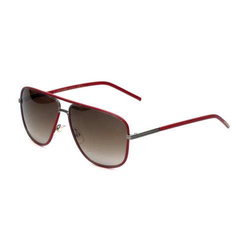 Christian Dior Designer Sunglasses 0170S-E4T-59 mm in Red Silver Brown Gradient