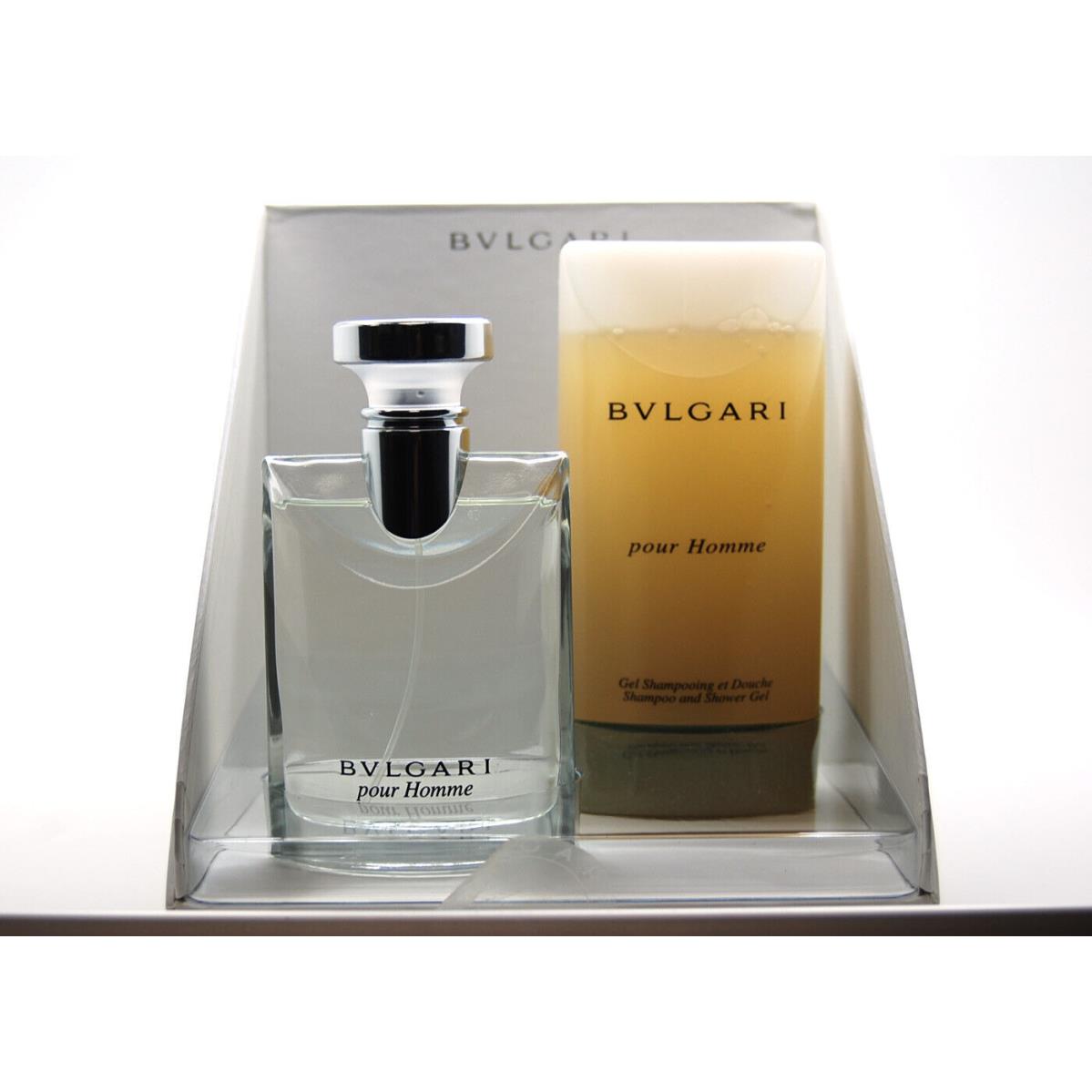 Bvlgari Pour Homme by Bvlgari 2 Pcs. Gift Set For Men 3.4 oz Edt + 6.8 S/g