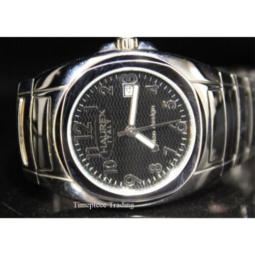 Haurex Italy Durango Black Dial Stainless Steel Watch 7A277DN1