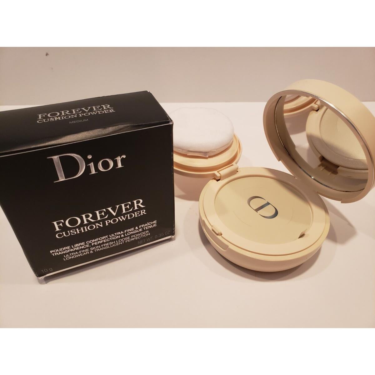 Dior Forever Cushion Powder Ultra Fine Loose Powder Longwear Medium 0.35 Oz