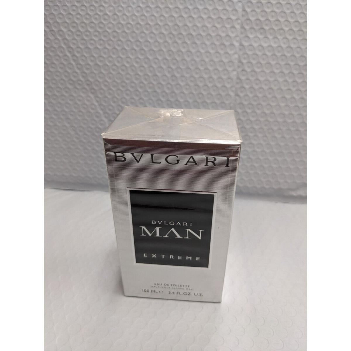 Bulgari Man Extreme by Bvlgari 3.4 oz / 100 ml Edt Spray For Men Box Rear