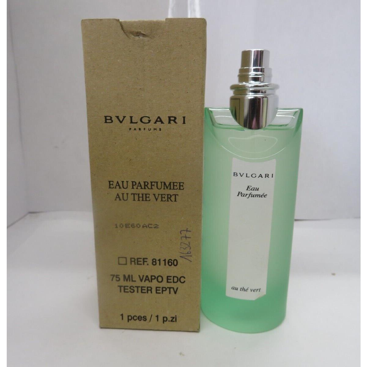 Bvlgari Eau Parfumee Au The Vert Eau De Cologne Spray 2.5 Fl oz/75 ml TT