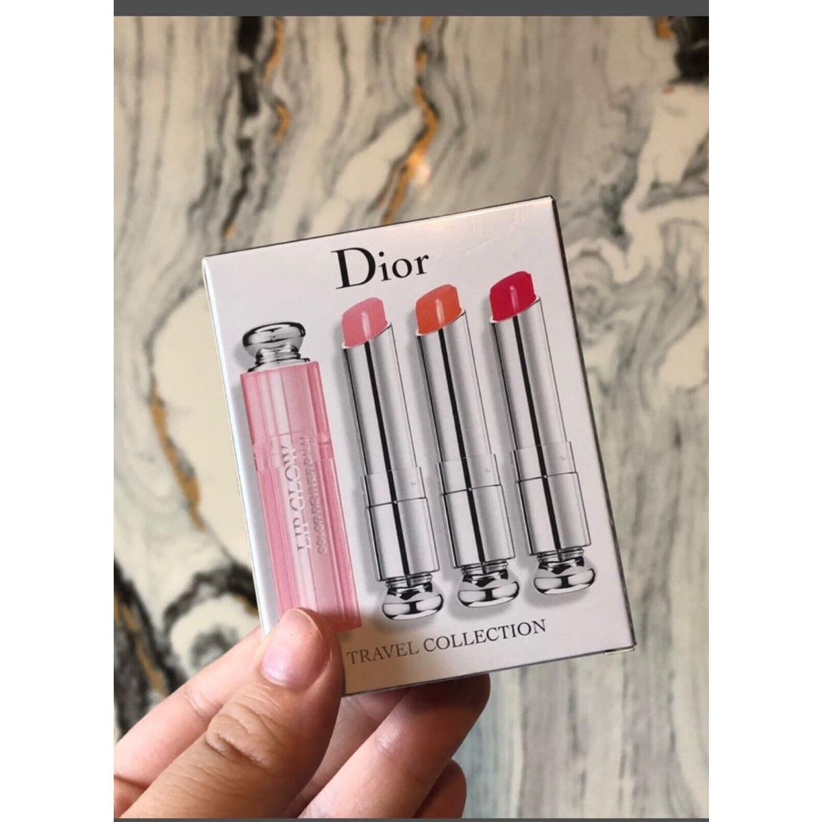 Christian Dior Addict Lip Glow Color-reviving Lip Balm 3.2g 001/ 004/ 012/set