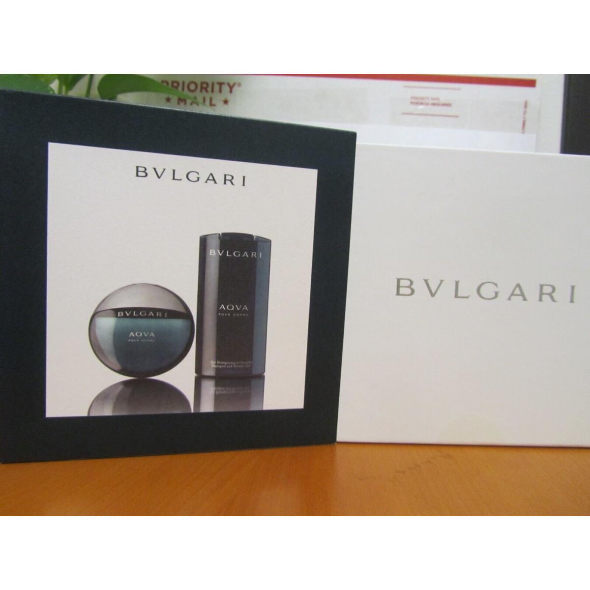 Bvlgari Aqva Pour Homme Gift Set 2 Pcs For Men 3.4oz Edt / Body Gel