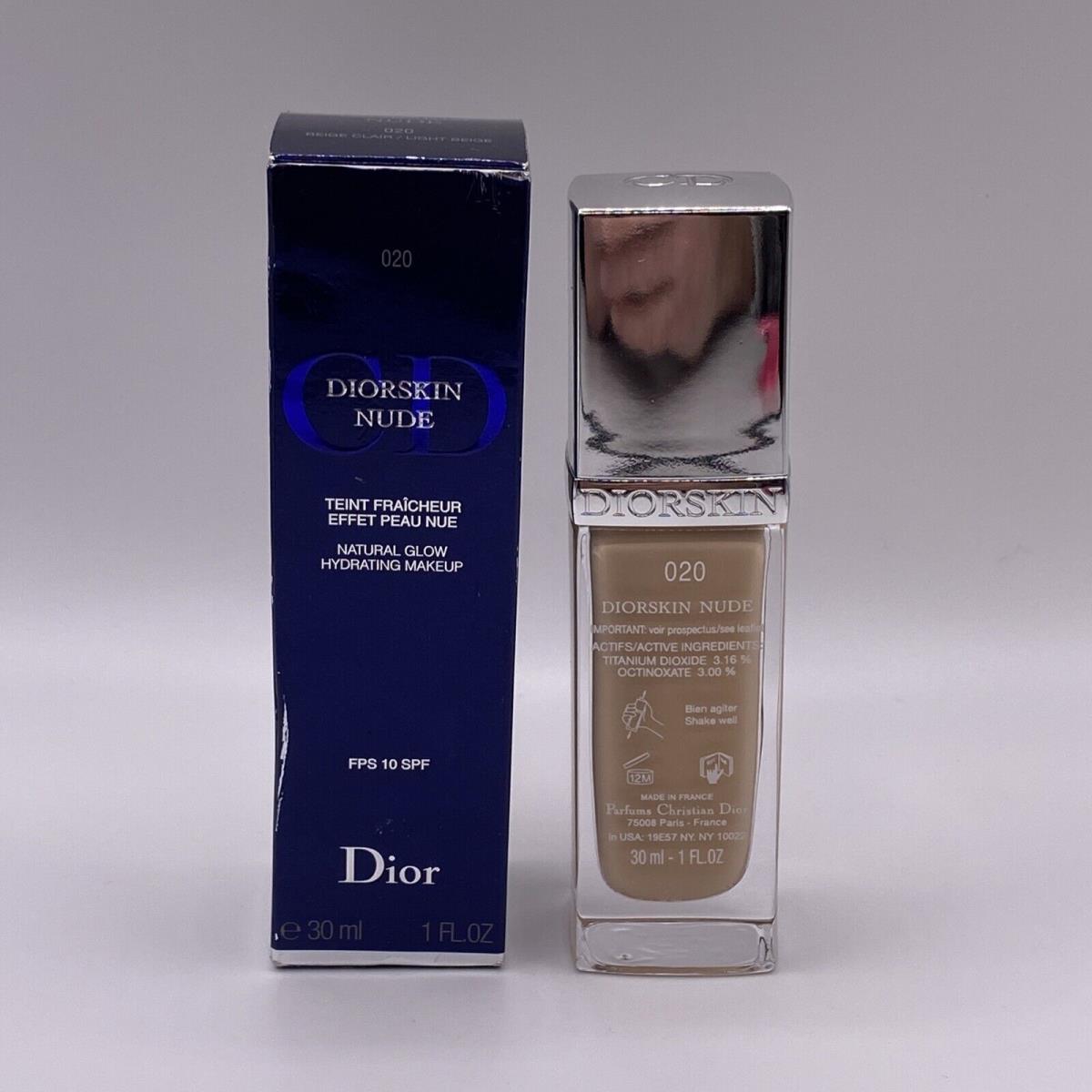 Dior Diorskin Natural Glow Hydrating Makeup Light Beige 020 Foundation