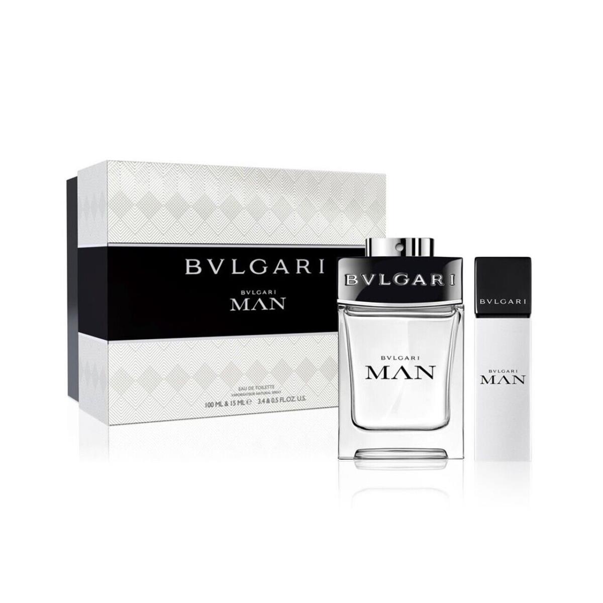 Bvlgari Man by Bvlgari 2pc Set 3.4oz Edt Spray 0.5oz Edt Travel Spray