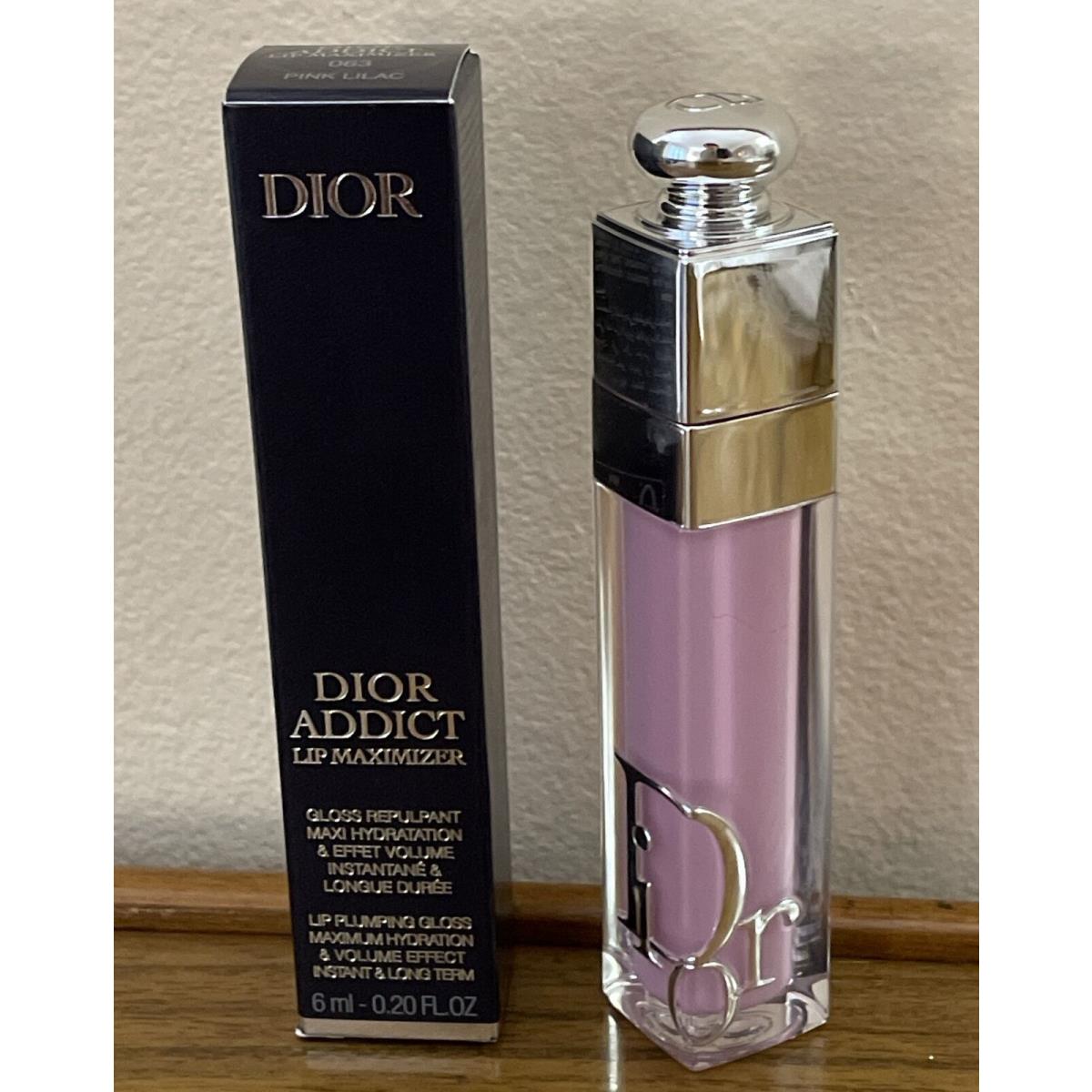 Dior Addict Lip Maximizer Hyaluronic Lip Plumper Gloss 063 Pink Lilac 6ml