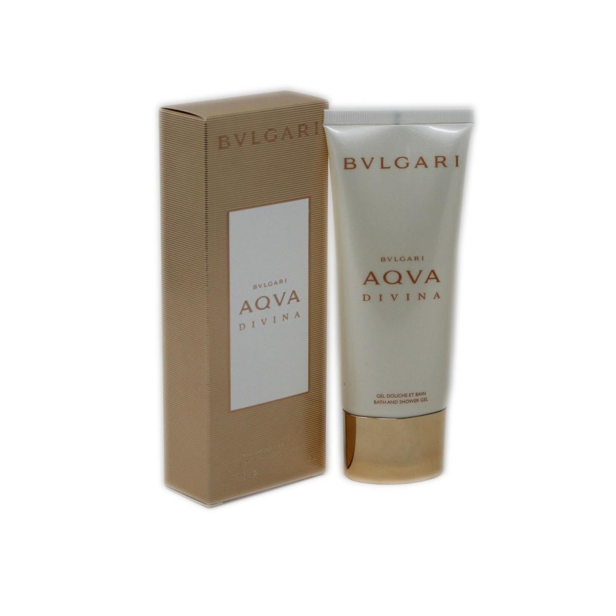 Bvlgari Aqva Divina Bath and Shower Gel 100 ML/3.4 Fl.oz. NIB-BV10036184