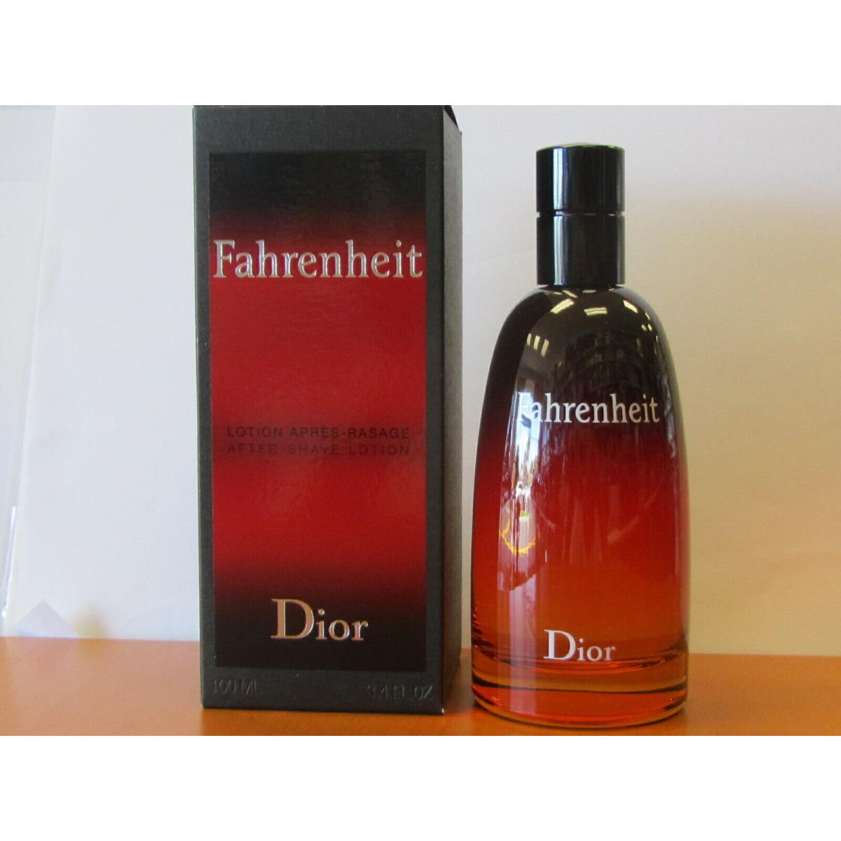 Fahrenheit Christian Dior Men 3.4 oz/100ml After Shave Lotion Sealed