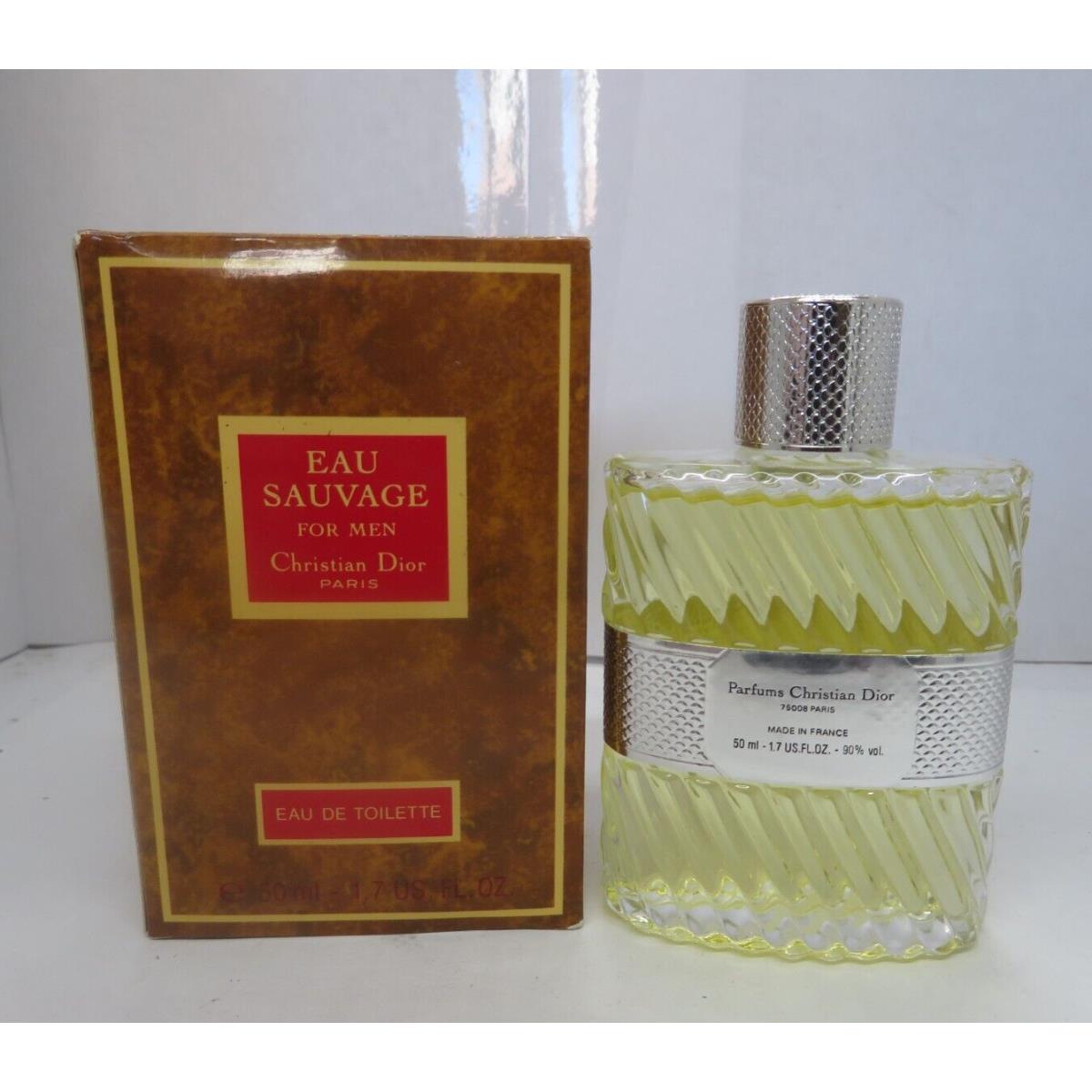 Eau Sauvage By Christian Dior Eau De Toilette Spray 1.7 Fl oz/50 ml Vintage