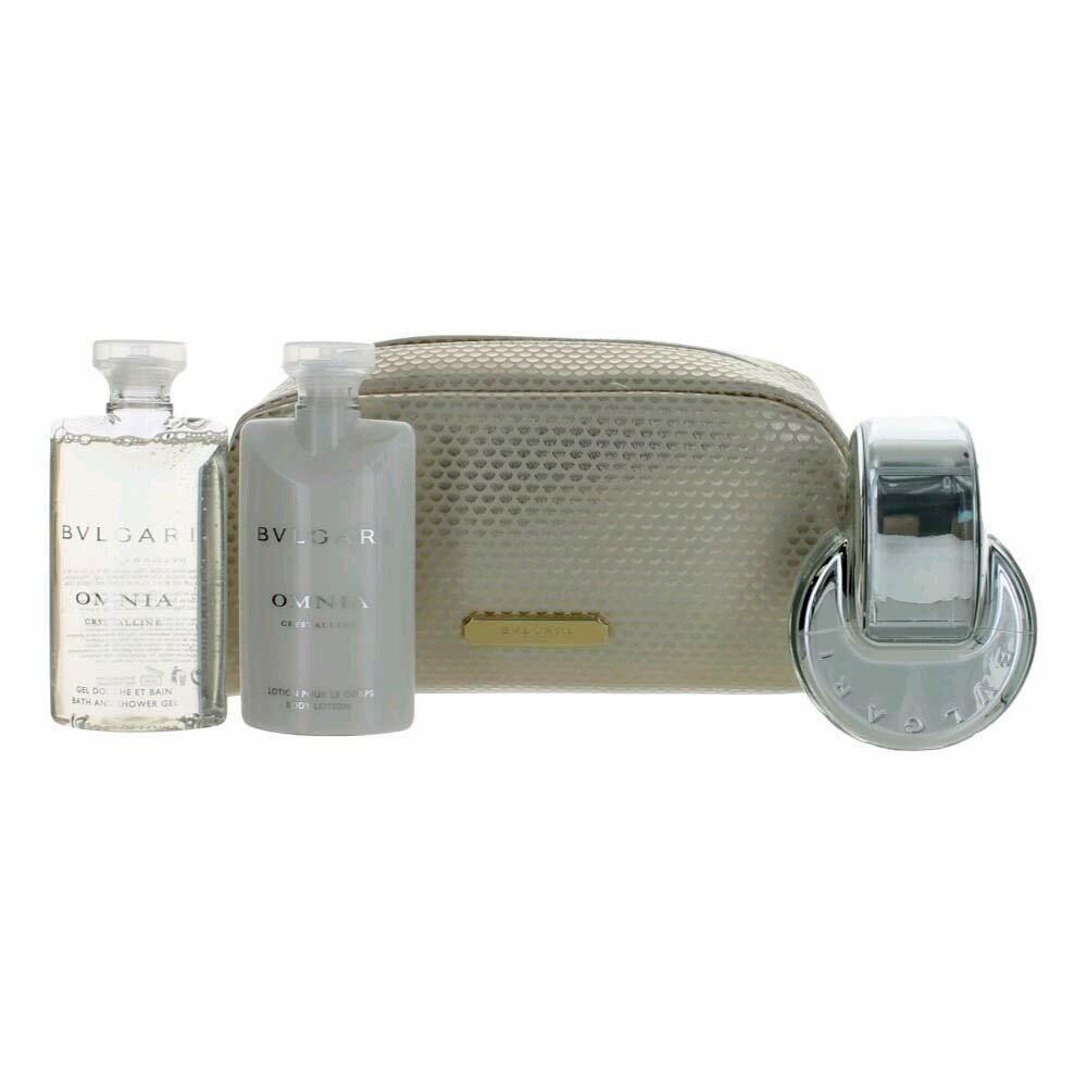 Bvlgari Omnia Crystalline By Bvlgari 4 Piece Set -2.2 Oz Eau De Toilette Spray