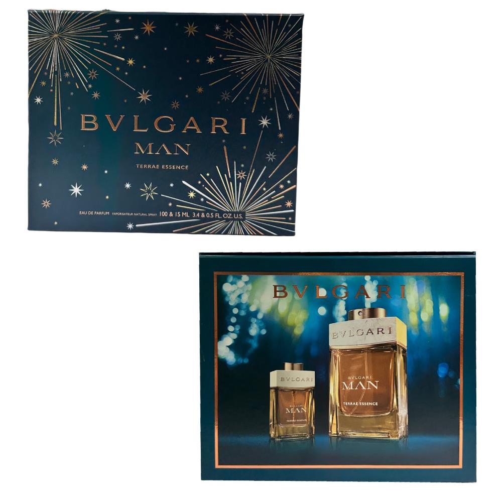 Bvlgari Man Terrae Essence by Bvlgari 2 Piece Gift Set Men Edp 3.4 oz 0.5 oz